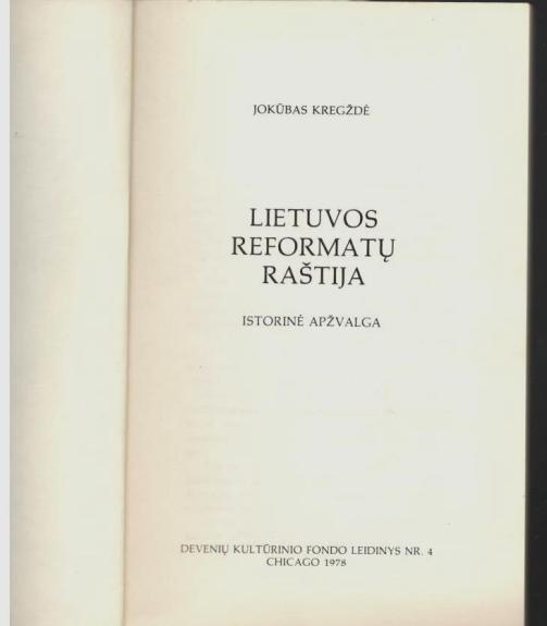 Lietuvos reformatų raštija