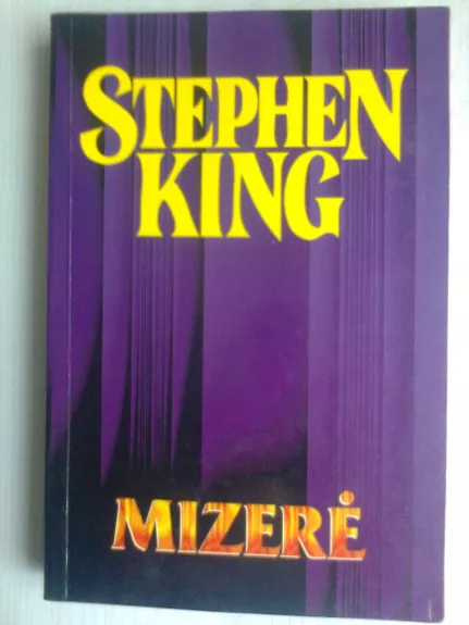 Mizerė - Stephen King, knyga