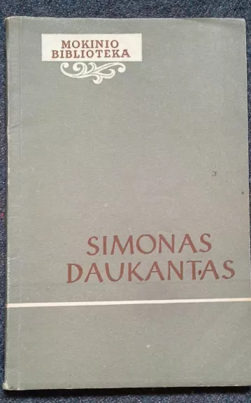 Simonas Daukantas - D. Galnaitytė, knyga