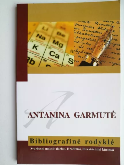 Bibliografinė rodyklė - Antanina Garmutė, knyga