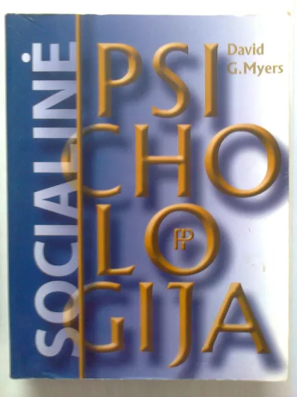 Socialinė psichologija - Myers David, knyga