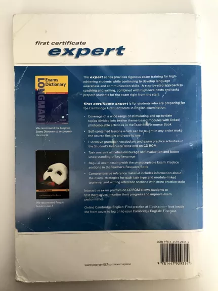 First Certificate Expert. Coursebook - Jan Bell, knyga 1