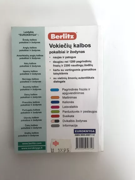 Vokiečių kalbos pokalbiai ir žodynas - Autorių Kolektyvas, knyga 1