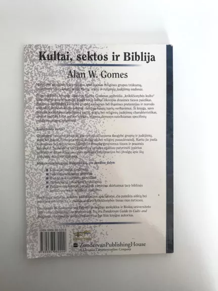 Kultai, sektos ir Biblija - Alan W. Gomes, knyga 1