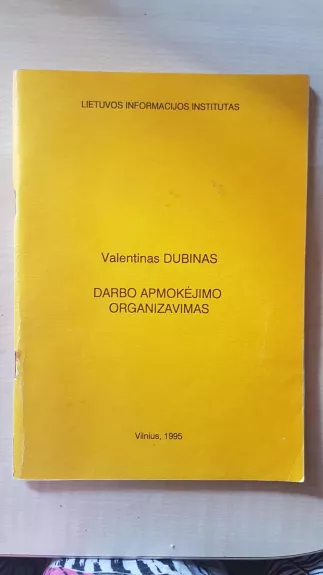 Darbo apmokėjimo organizavimas - Valentinas Dubinas, knyga