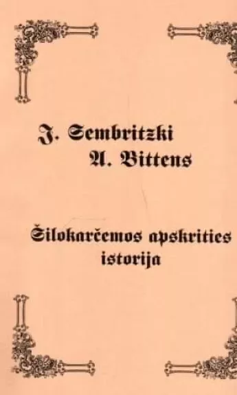 Šilokarčemos apskrities istorija - Johanas Zembrickis, knyga