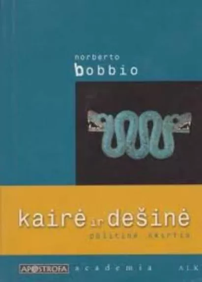 Kairė ir dešinė - Norberto Bobbio, knyga