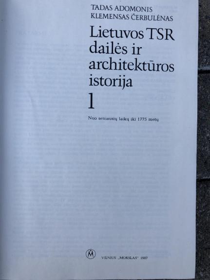 Lietuvos TSR dailės ir architektūros istorija (1 tomas)