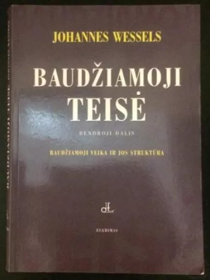 Baudžiamoji teisė - Johannes Wessels, knyga