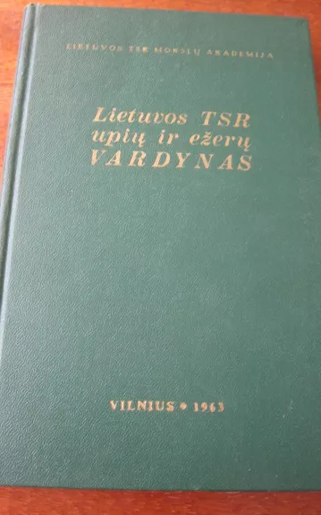 Lietuvos TSR upių ir ežerų vardynas