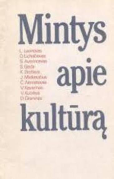 Mintys apie kultūrą