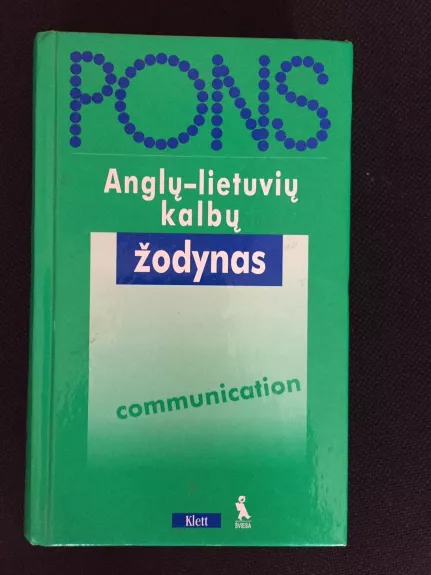 PONS: anglų-lietuvių kalbų žodynas - Erich Weis, knyga