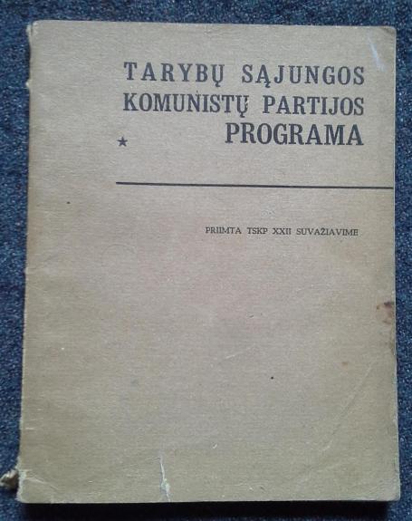 Tarybų Sąjungos komunistų partijos programa