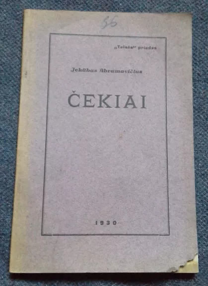 Čekiai - Jokūbas Abramavičius, knyga