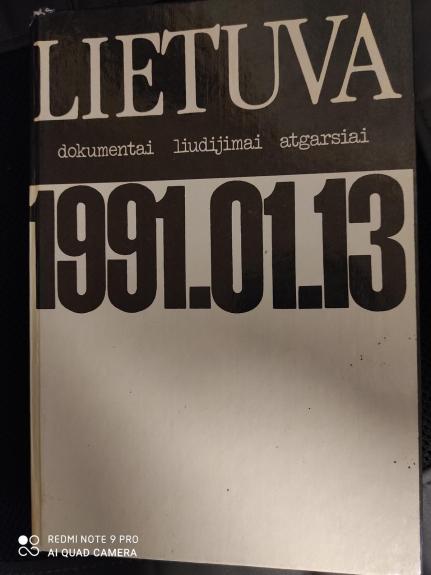 Lietuva, 1991.01.13: dokumentai, liudijimai, atgarsiai