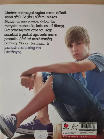 100 % oficialu. Pirmas žingsnis į amžinybę: mano istorija - Justin Bieber, knyga 1