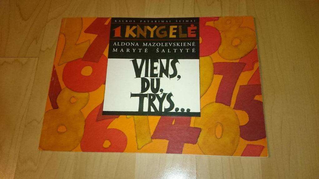 Viens, du, trys...