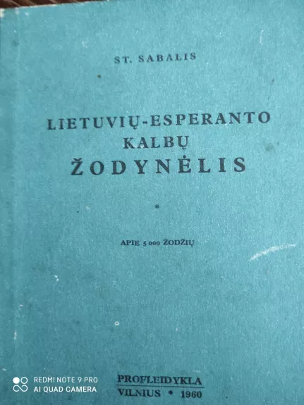 Lietuvių-esperanto kalbų žodynėlis - Stasys Sabalis, knyga