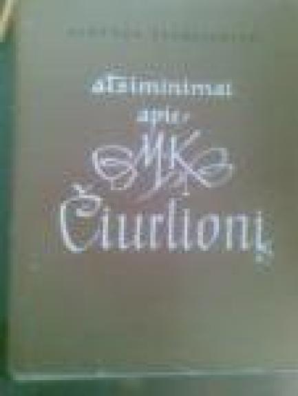 Atsiminimai apie M. K. Čiurlionį