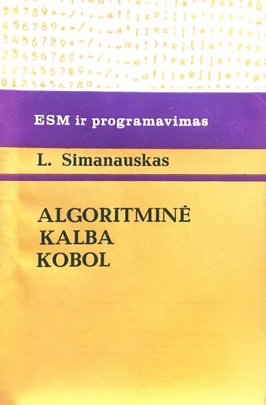 Algoritminė kalba kobol - Leonas Simanauskas, knyga