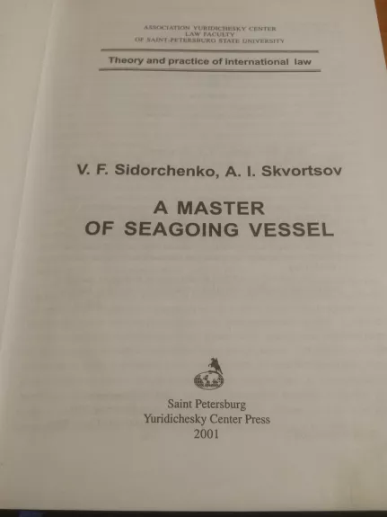 Kapitono knyga - V. F. Sidorčenko, knyga 1