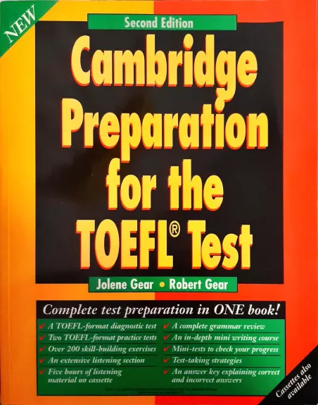 Cambridge preparation for the Toefl Test - J. Gear, knyga