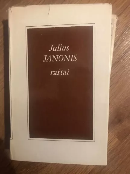 Raštai - Julius Janonis, knyga