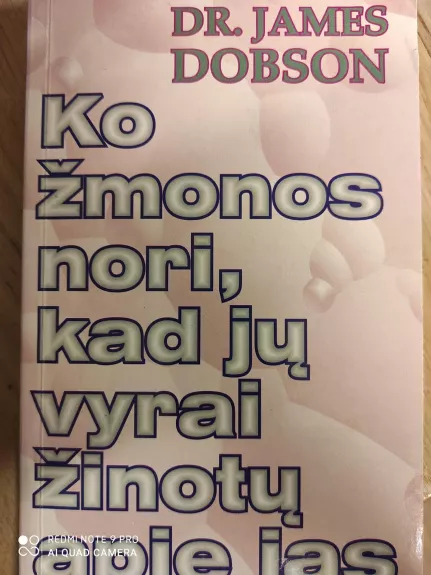 Ko žmonos nori, kad jų vyrai žinotų apie jas - James Dobson, knyga