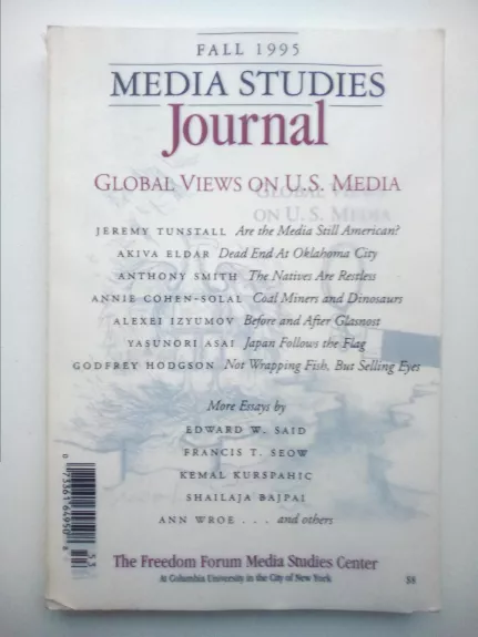 Media Studies Journal - Autorių Kolektyvas, knyga