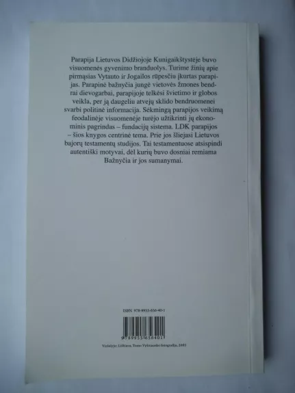 Lietuvos parapijos XV-XVIII a. - Mečislovas Jučas, knyga 1