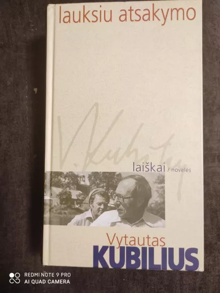 Lauksiu atsakymo: laiškai, novelės - Vytautas Kubilius, knyga