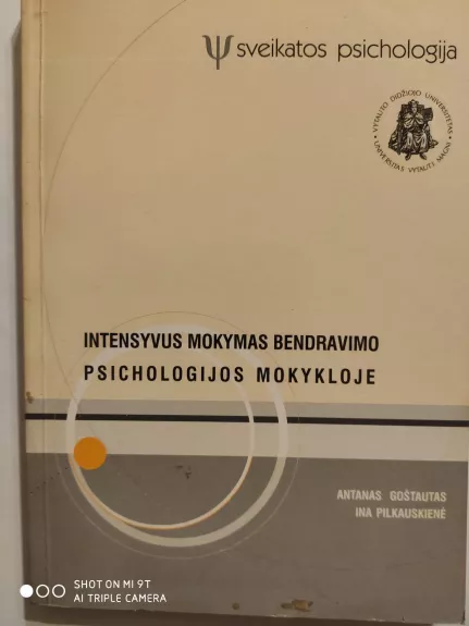 Intensyvus mokymas bendravimo psichologijos mokykloje - Antanas Goštautas, knyga