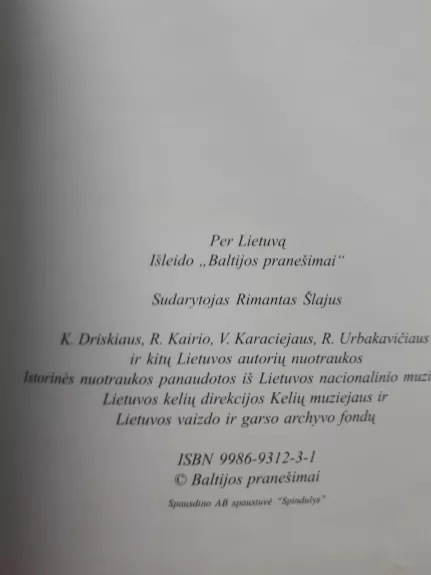 Per Lietuvą - Rimantas Šlajus, knyga 1
