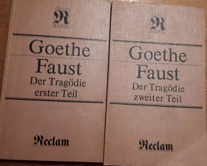 Faust. Der Tragodie Erster Teil und Zweiter Teil - J.W Goethe, knyga