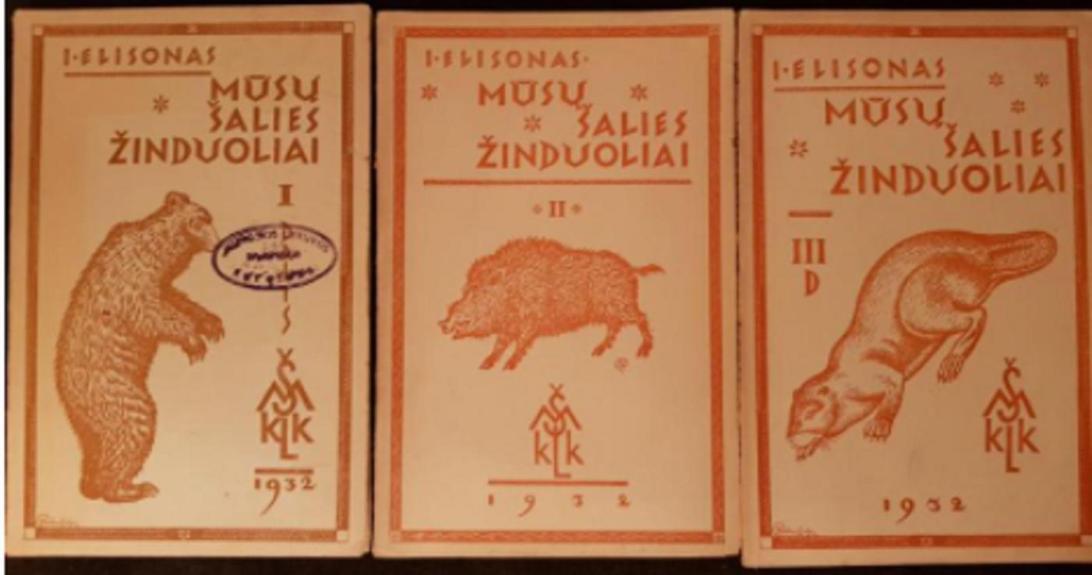 Mūsų šalies žinduoliai (3 dalys) - Jurgis Elisonas, knyga