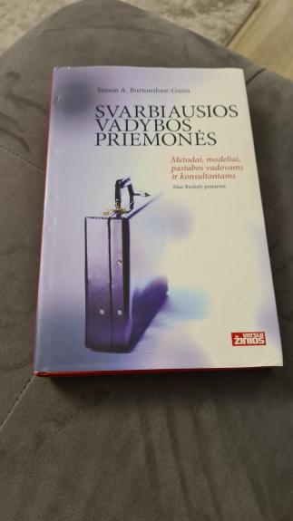 SVARBIAUSIOS VADYBOS PRIEMONĖS