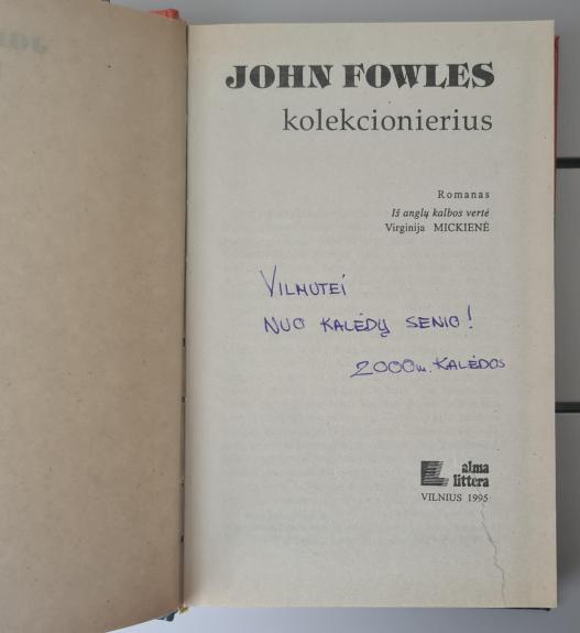 Kolekcionierius - John Fowles, knyga 1