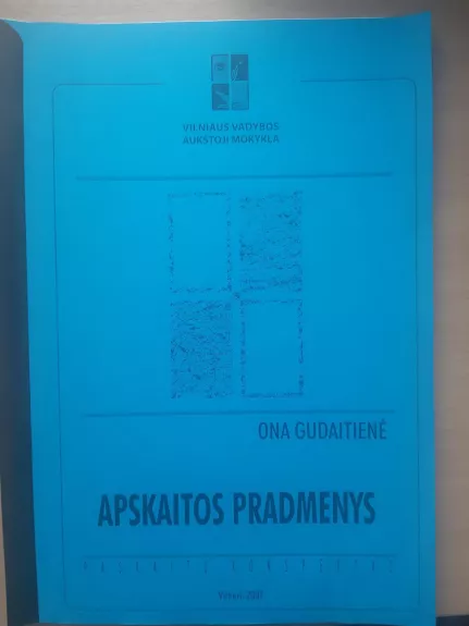 Apskaitos pradmenys - Ona Gudaitienė, knyga