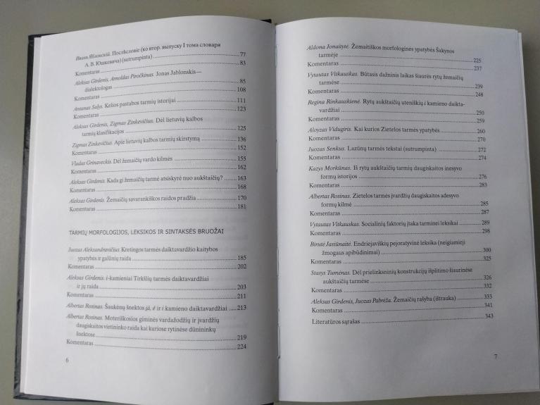 Lietuvių dialektologijos skaitiniai (I tomas)