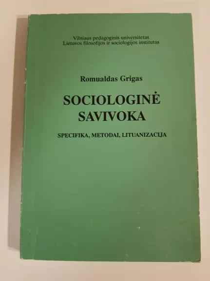 Sociologinė savivoka - Romualdas Grigas, knyga
