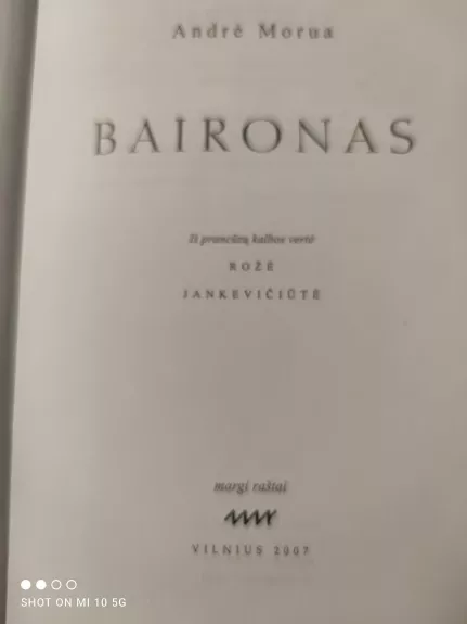 Baironas - Andre Morua, knyga 1