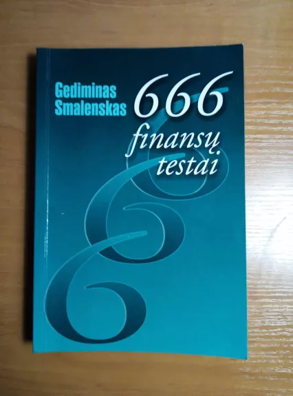666 finansų testai - Zenė Sadauskaitė, knyga