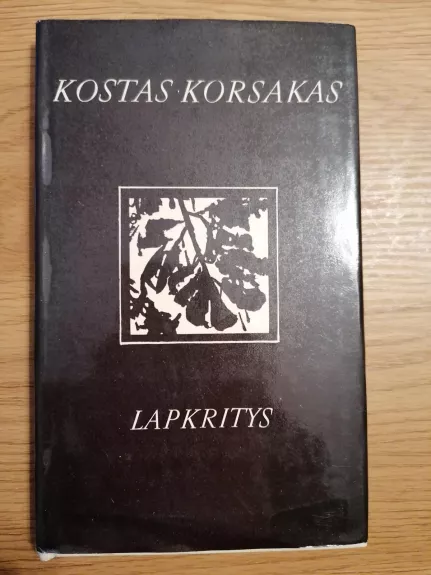 Lapkritys - Kostas Korsakas, knyga 1