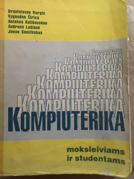 Kompiuterika - Bronislovas Burgis, knyga