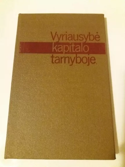 Vyriausybė kapitalo tarnyboje: tautininkų socialinė ekonominė politika Lietuvoje 1927-1940 - Autorių Kolektyvas, knyga