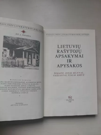 Lietuvių rašytojų apsakymai ir apysakos - Rašytojų Lietuvių, knyga