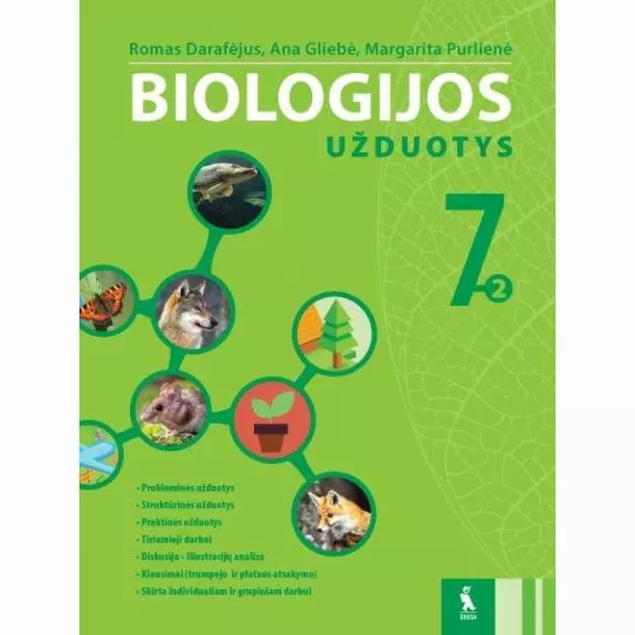 Biologijos užduotys 7 klasei. 2-asis sąsiuvinis - Margarita Purlienė, Romas Darafėjus, Ana Gliebė, knyga