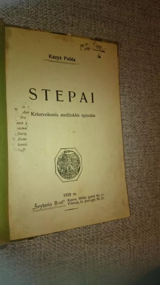 Stepai 1920 m. - Kazys Puida, knyga