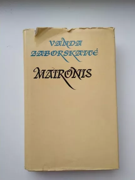 Maironis - Vanda Zaborskaitė, knyga