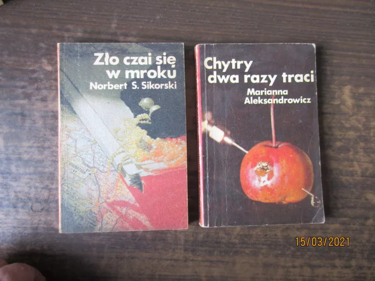 Polska. 2 książki z detektywami - Norbert S. Sikorski, knyga